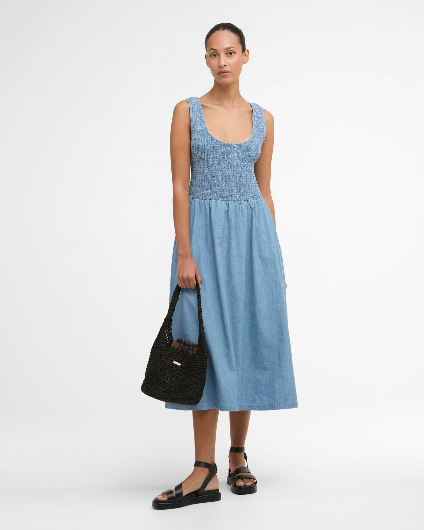 Barbour Josie Midi Dress - Chambray