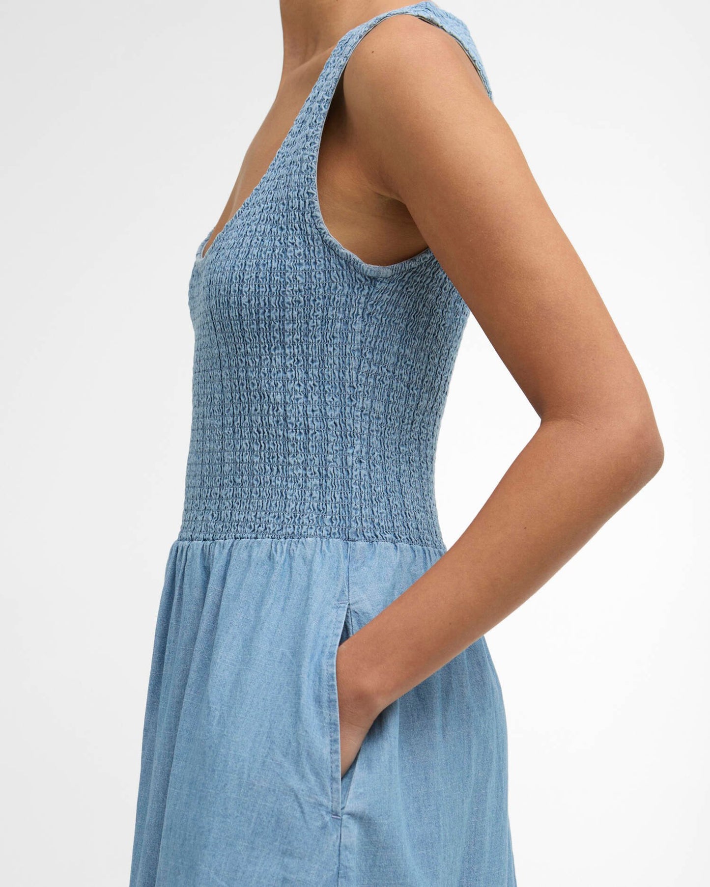 Barbour Josie Midi Dress - Chambray