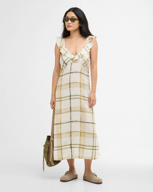 Barbour Gianna Midi Dress - Jasmine Painted Check