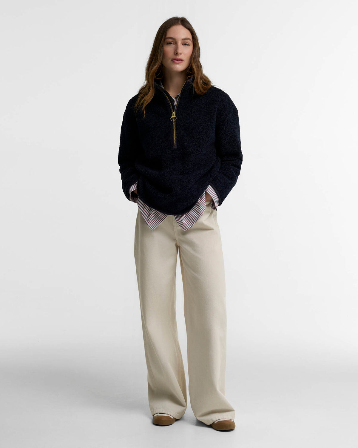 Barbour Merys Fleece in Dark Navy