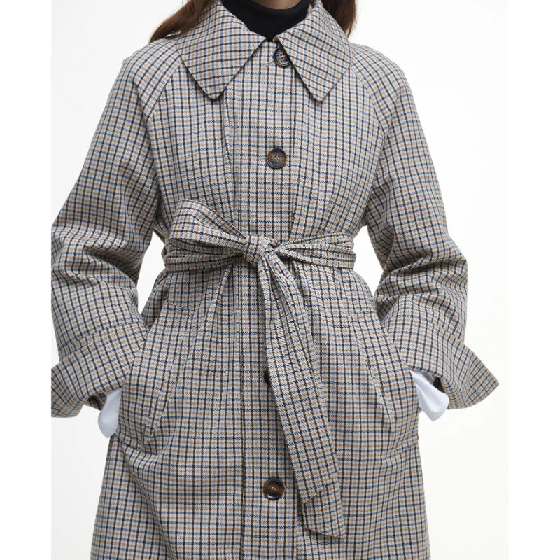 Barbour Beatrice Check Showerproof Trench
