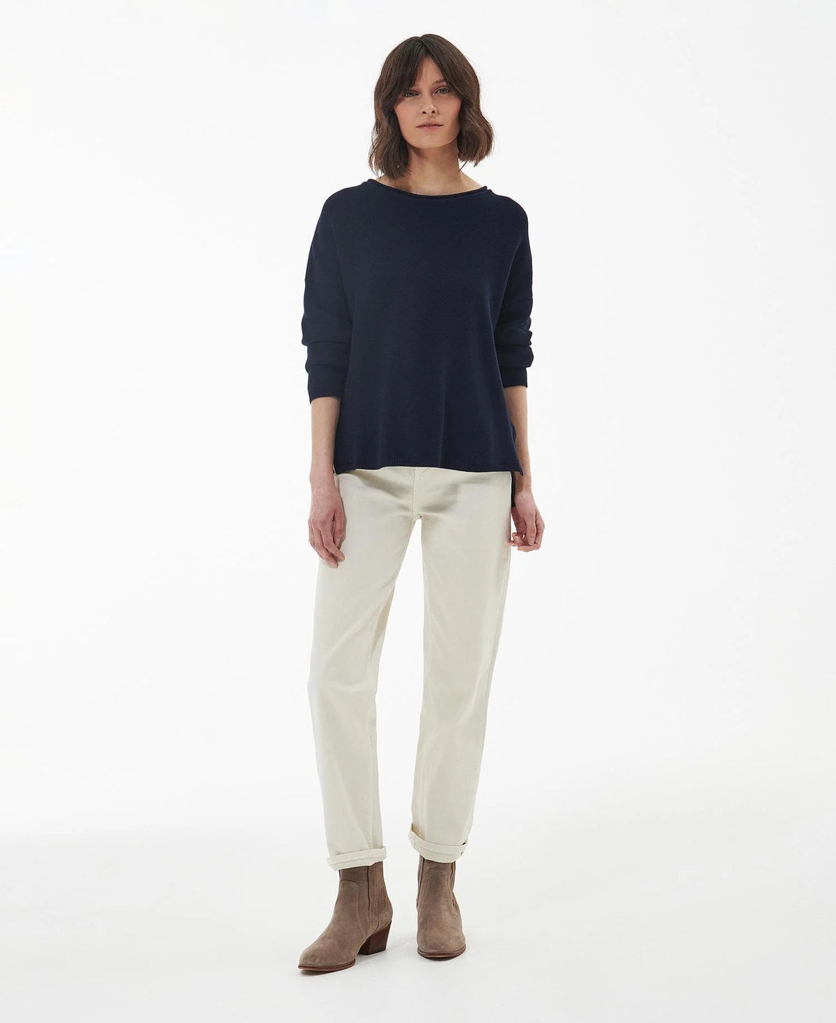 Barbour Marine Knit in Navy, image 3