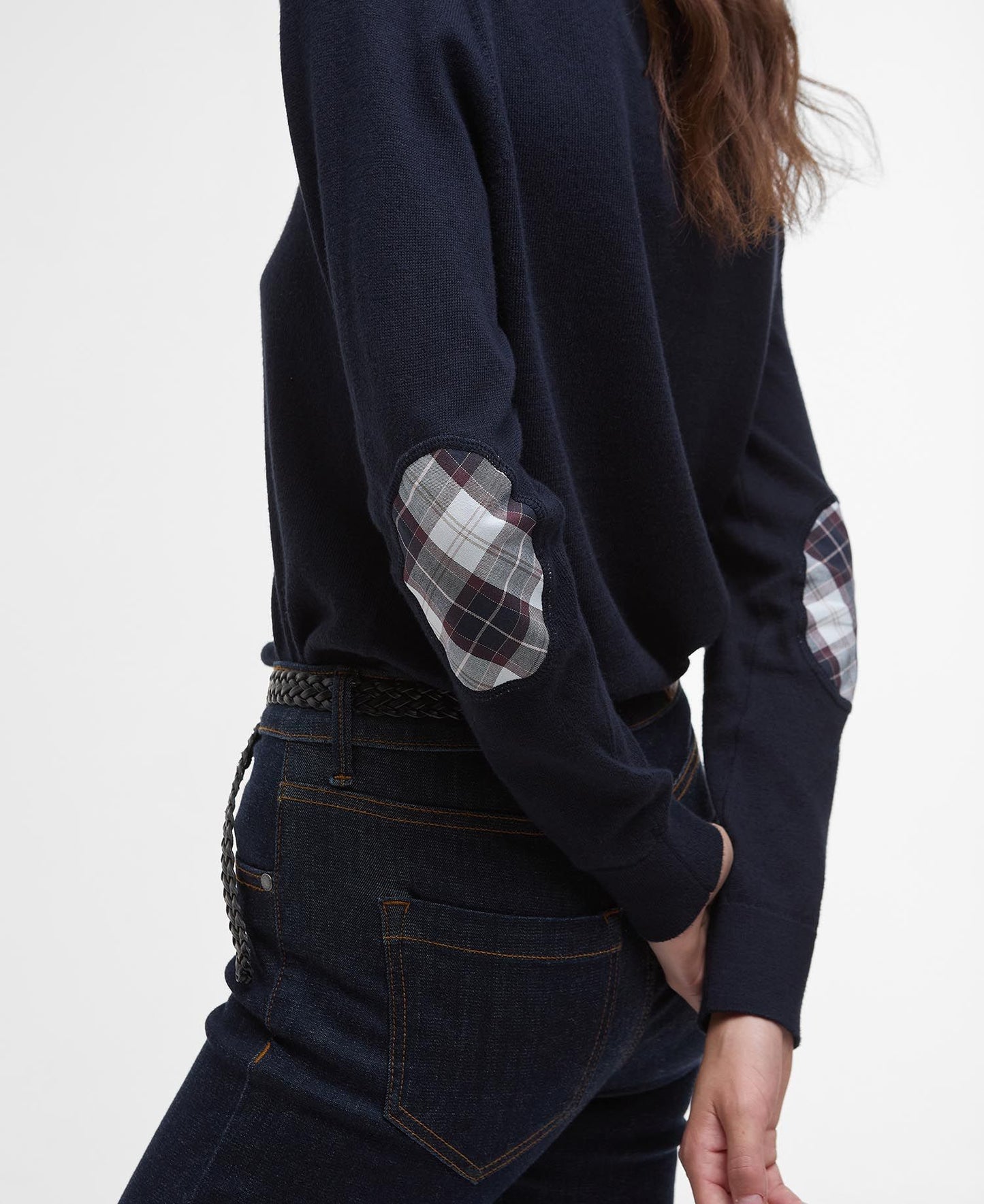 Barbour Lavender Knitted Jumper - Navy