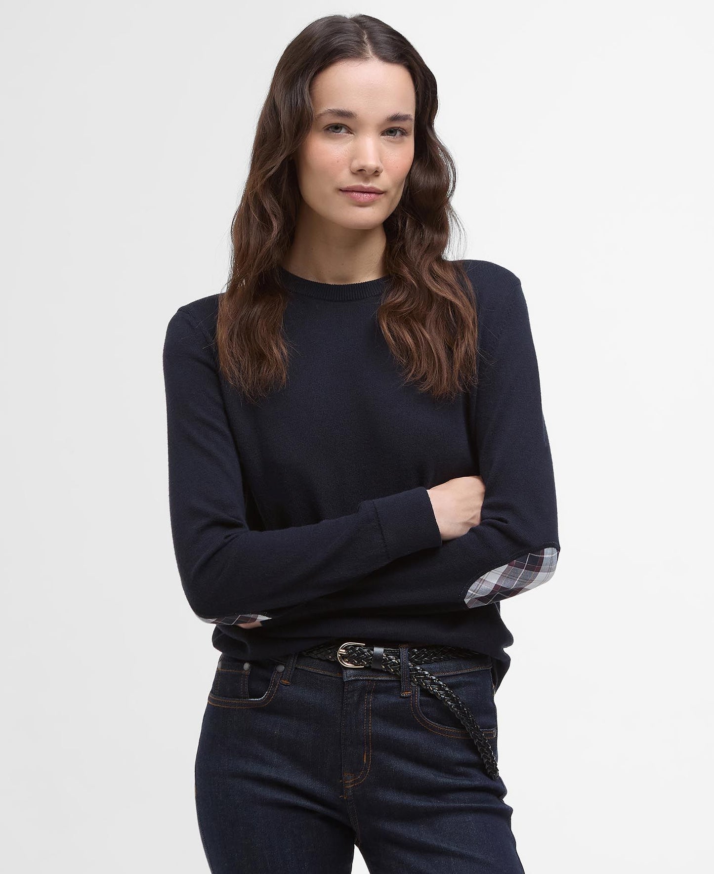 Barbour Lavender Knitted Jumper - Navy