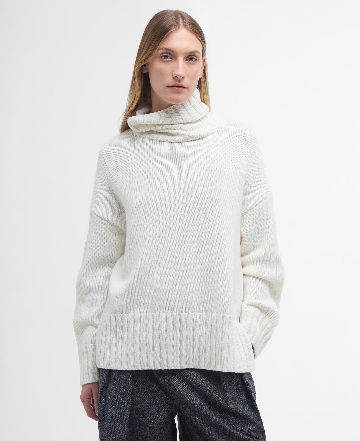 Barbour Josephine Knitted Jumper - Cloud