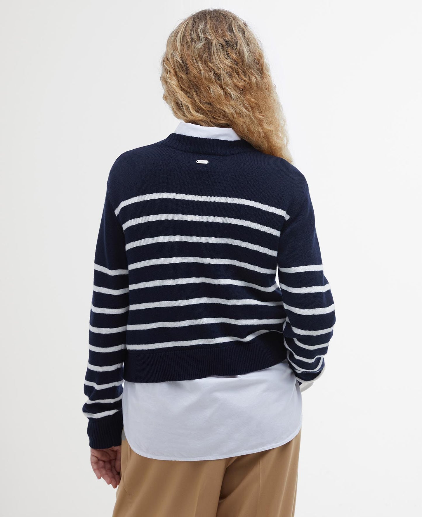 Barbour Emery Knitted Jumper - Navy/Cloud