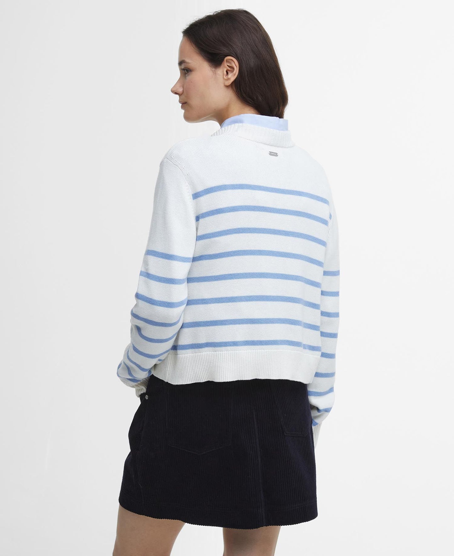 Barbour Emery Knitted Jumper - Cloud/Sky