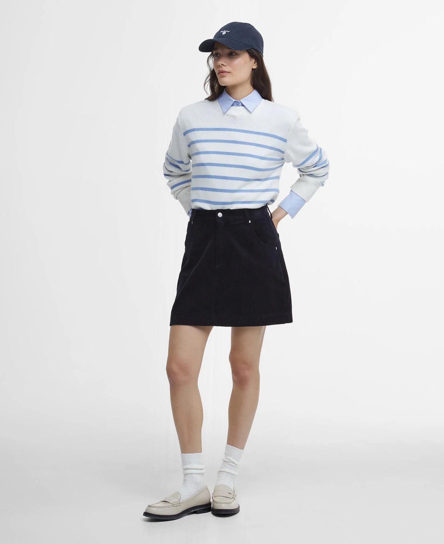 Barbour Emery Knitted Jumper - Cloud/Sky