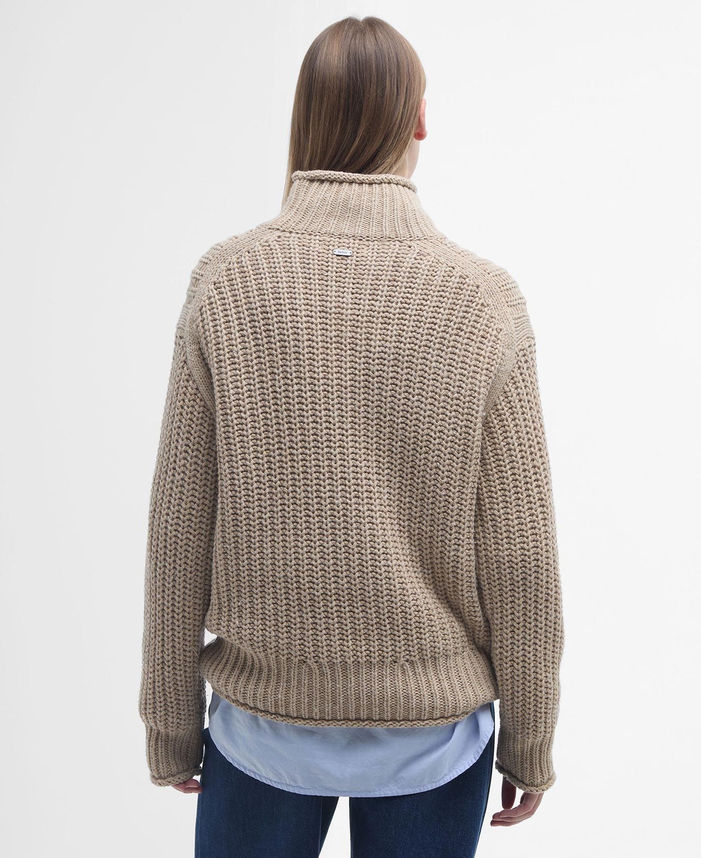 Barbour Rockcliffe Knitted Jumper - Camel