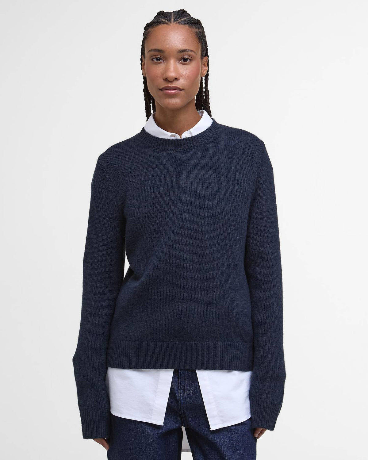 Barbour Woodhouse Knitted Jumper - Navy