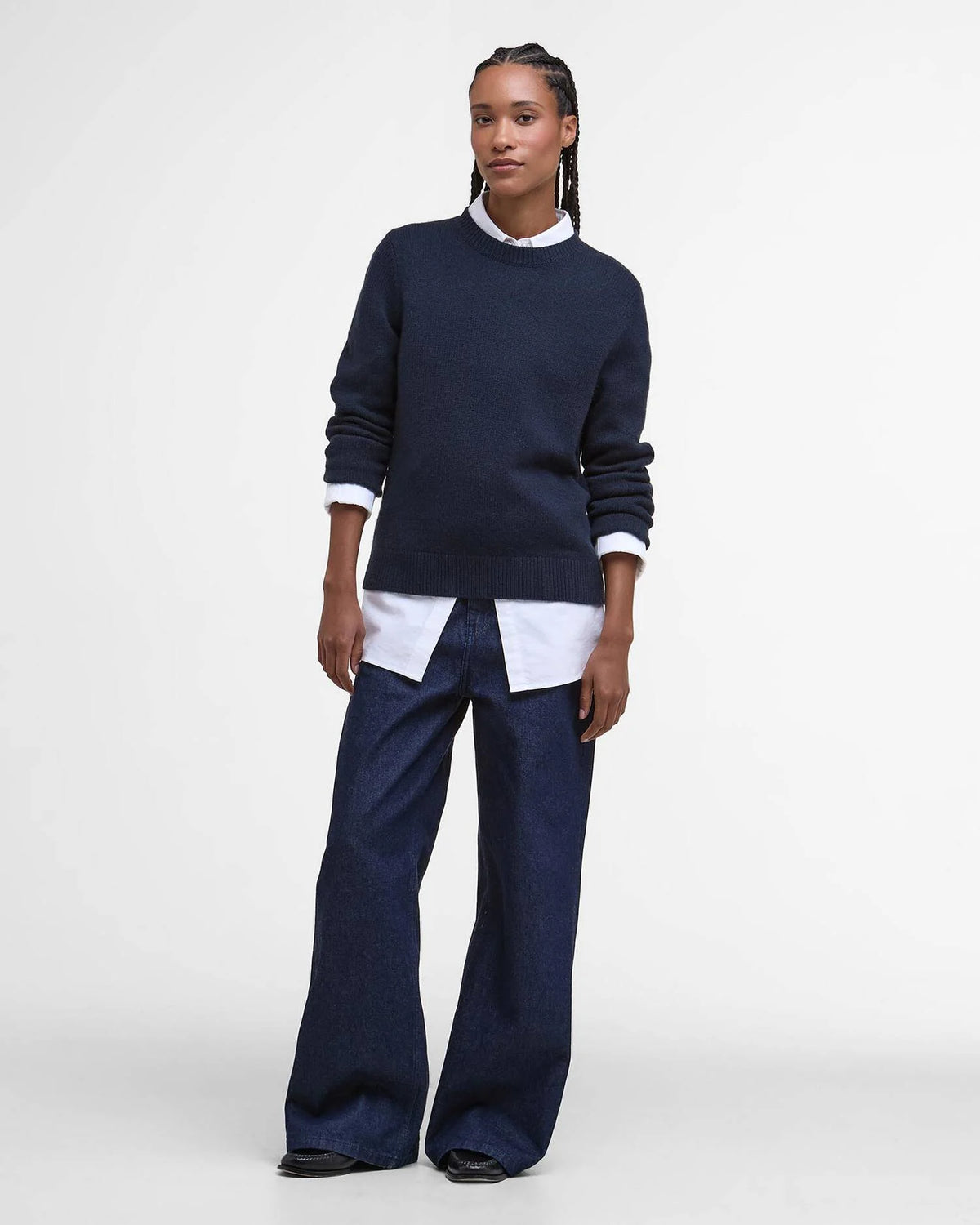 Barbour Woodhouse Knitted Jumper - Navy