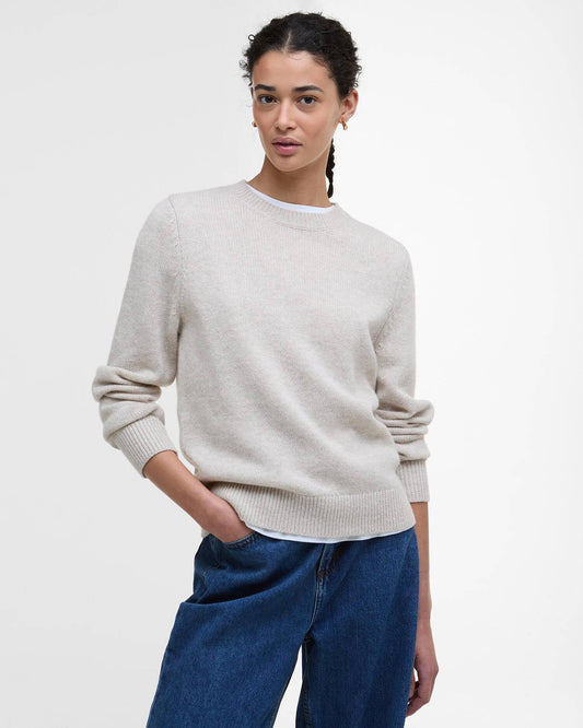 Barbour Woodhouse Knitted Jumper - Oatmeal