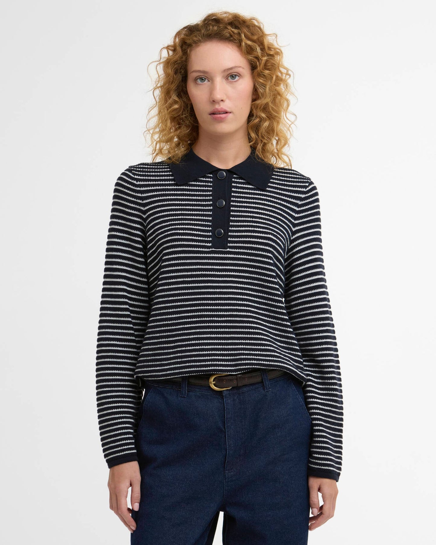 Barbour Inez Knitted Jumper - Navy Stripe