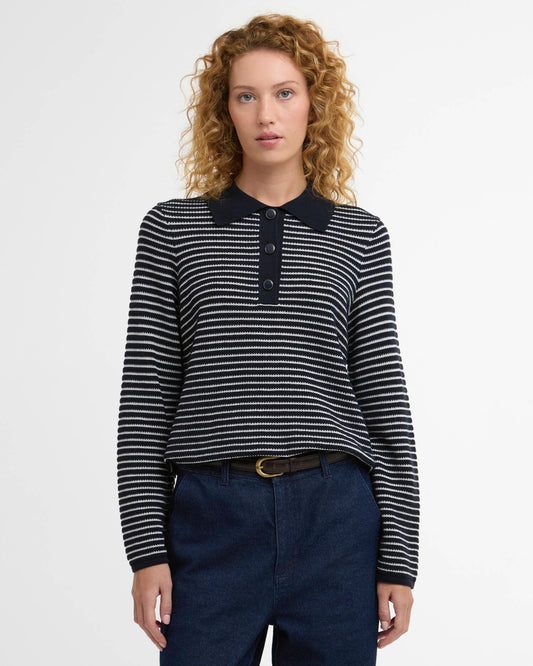 Barbour Inez Knitted Jumper - Navy Stripe