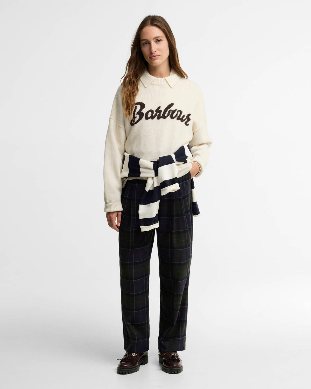 Barbour Ivybridge Knitted Jumper - Ecru