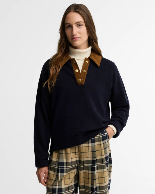 Barbour Ravenshill Knitted Jumper - Navy