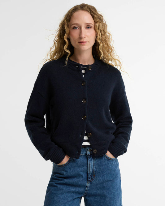 Barbour Woodhouse Knitted Cardigan - Navy