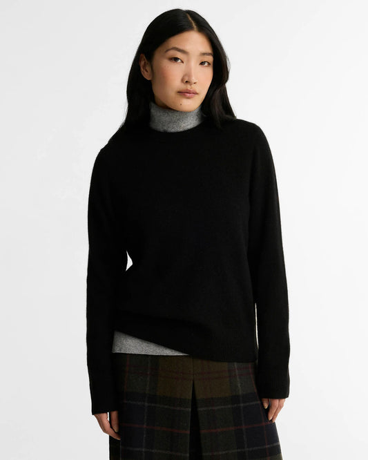 Barbour Penwood Cashmere Knitted Jumper - Black