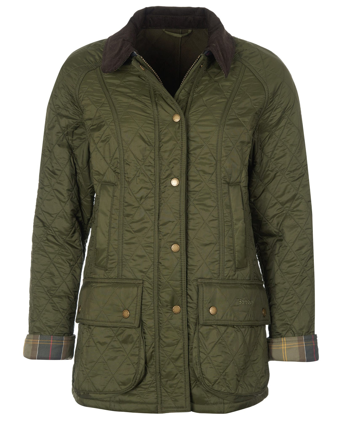 Barbour Beadnell Polarquilt Jacket in Olive, image 1