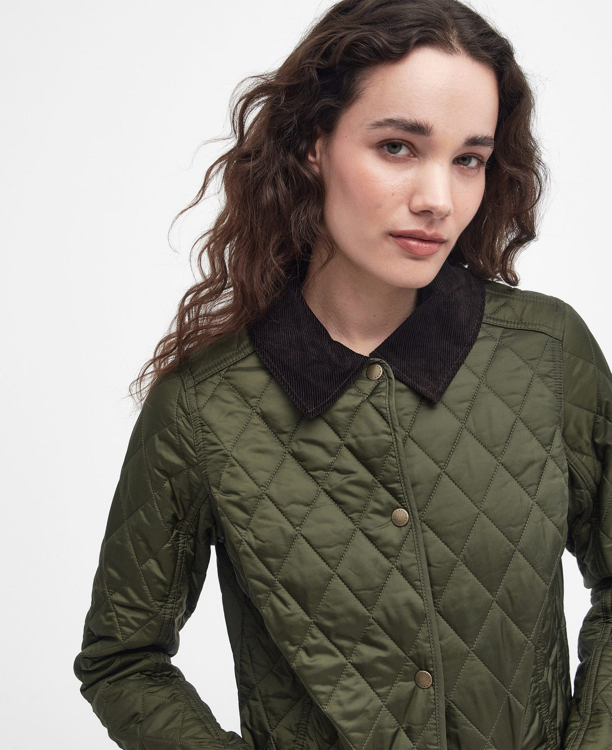 Barbour Beadnell Polarquilt Jacket in Olive, image 7
