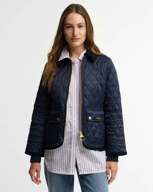 Limited Edition Barbour Fitted Beadnell Quilted Jacket  - Navy