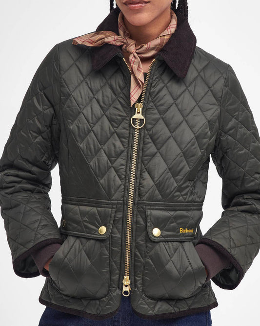 Limited Edition Barbour Fitted Beadnell Quilted Jacket  - Sage