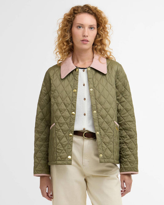 Barbour Icons Cropped Liddesdale Quilt jacket - Olive