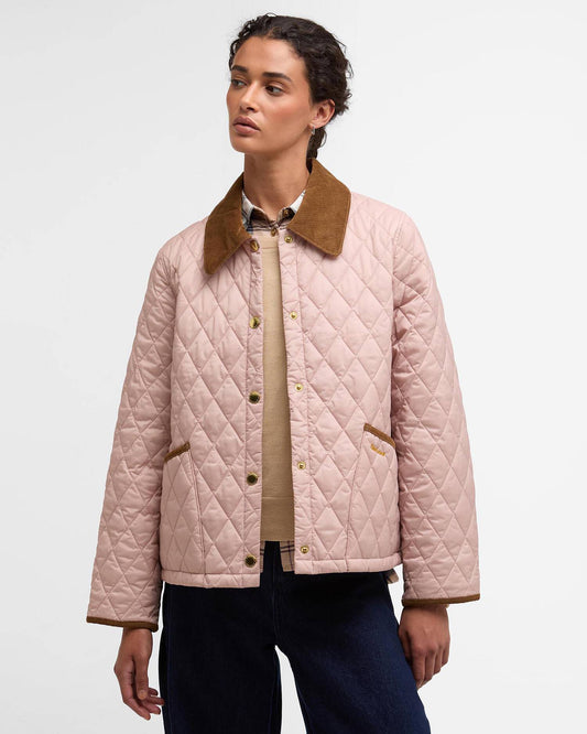 Barbour Icons Cropped Liddesdale Quilt jacket - Pink