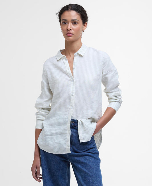 Barbour Marine Shirt - Aqua Stripe