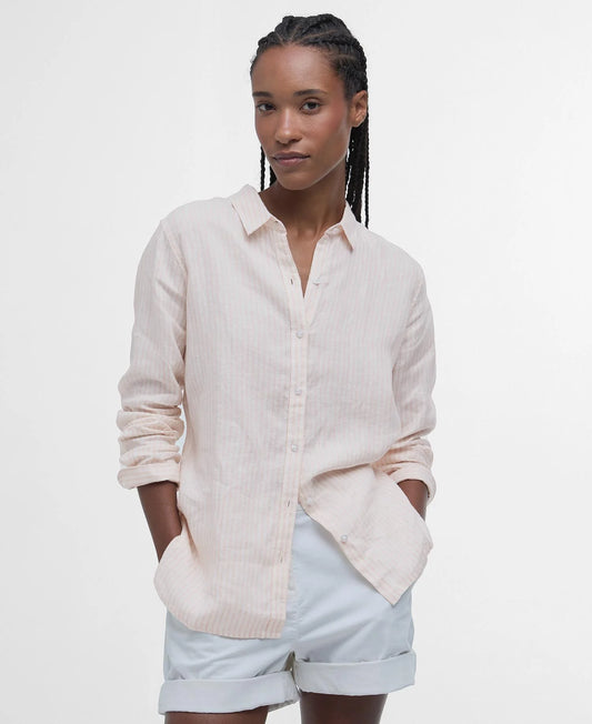 Barbour Marine Shirt - Pink Stripe