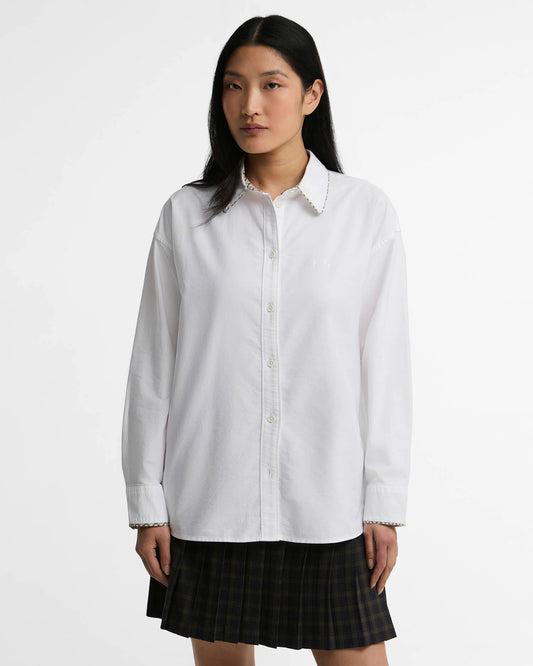Barbour Alverstone Relaxed Oxford Shirt - White