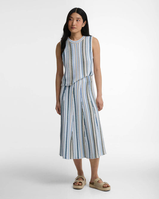 Barbour Josie Knitted Skirt - Multi Blue