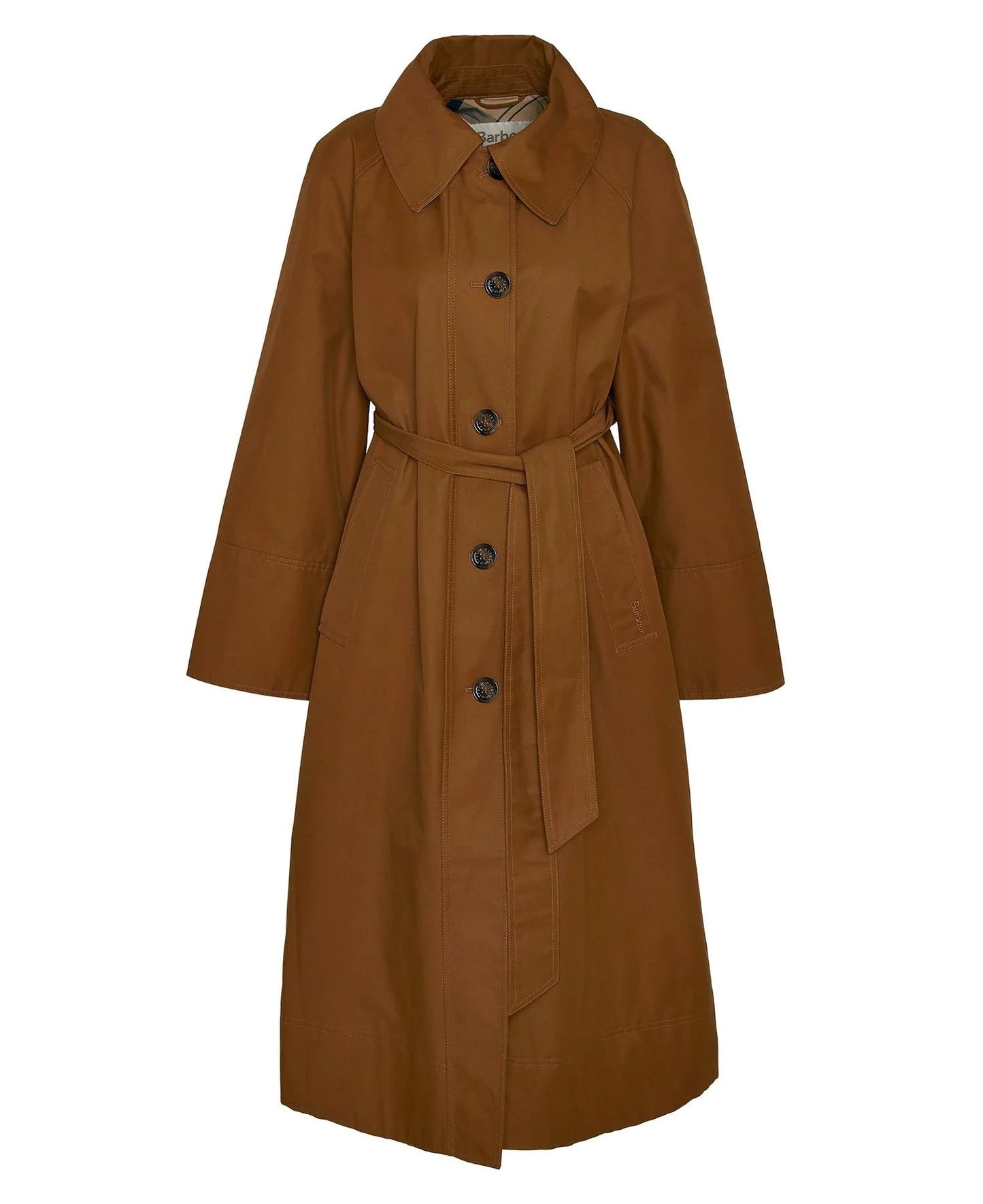 Barbour Beatrix Showerproof Trench - Rust Brown