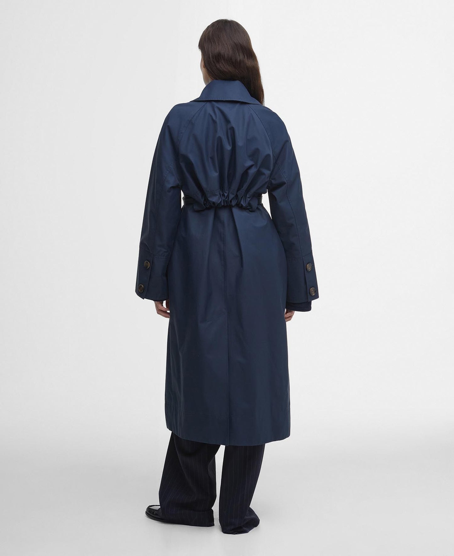 Barbour Beatrix Showerproof Trench - Navy