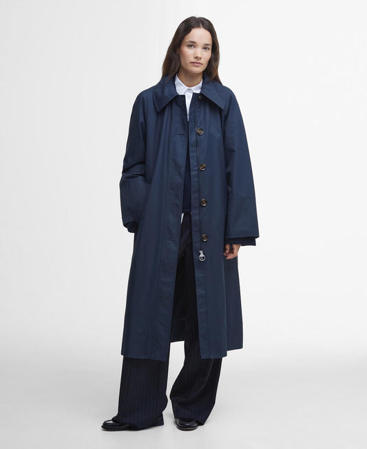 Barbour Beatrix Showerproof Trench - Navy