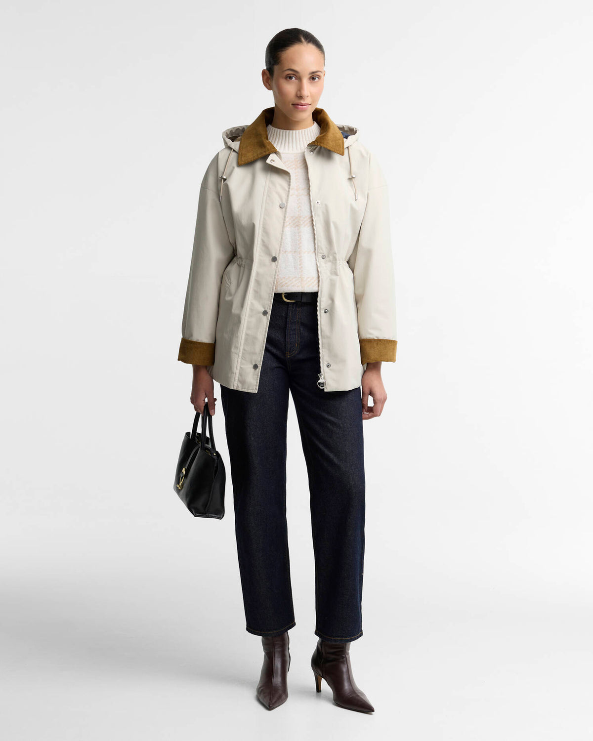 Barbour Evelyn Showerproof Jacket in Mist