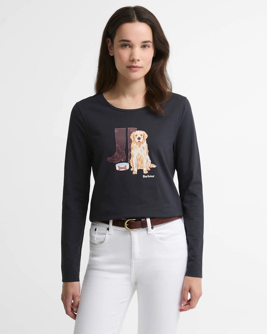 Barbour Hedley Long Sleeve T-Shirt - Navy