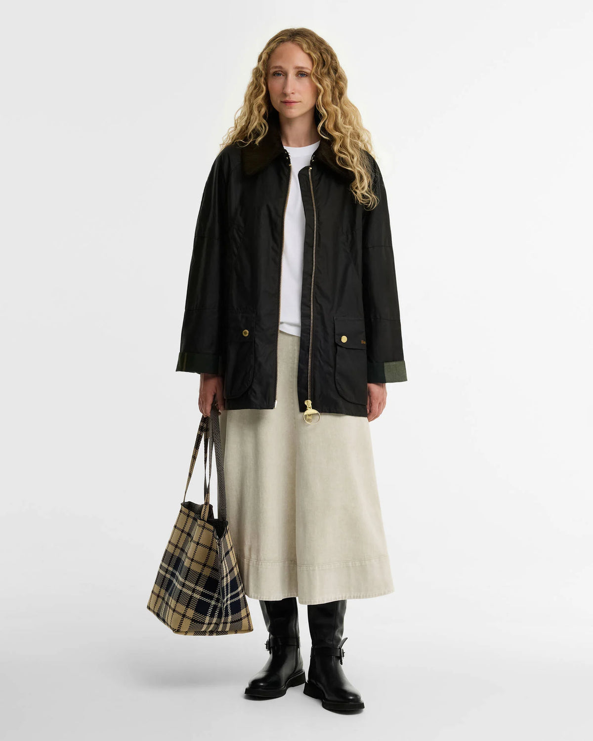 Barbour Allerston Waxed Jacket in Olive-Ancient
