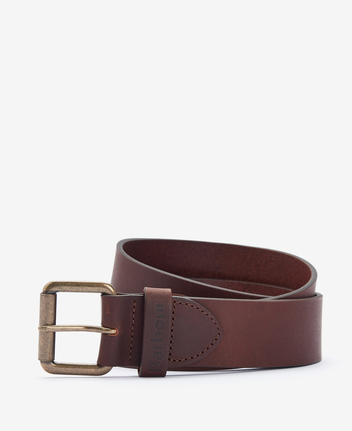 Barbour Allanton Leather Belt in Classic Brown, image 1