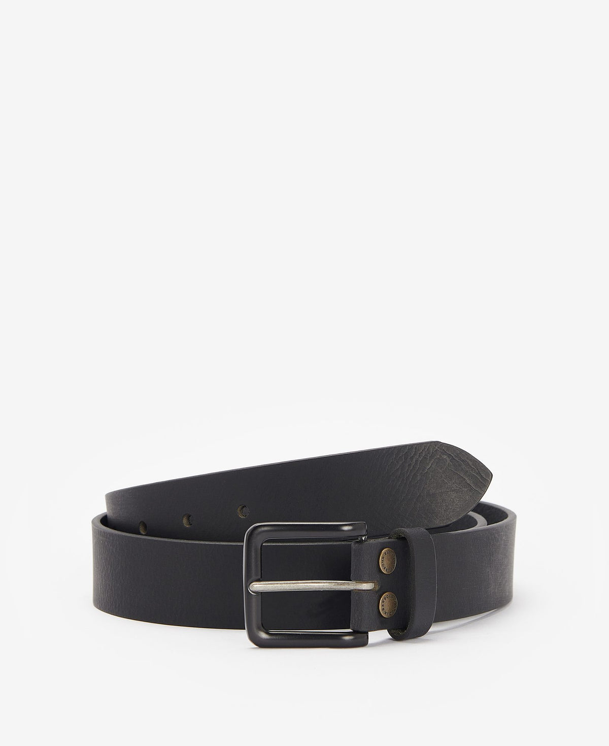 Barbour Double Rivet Belt in Black