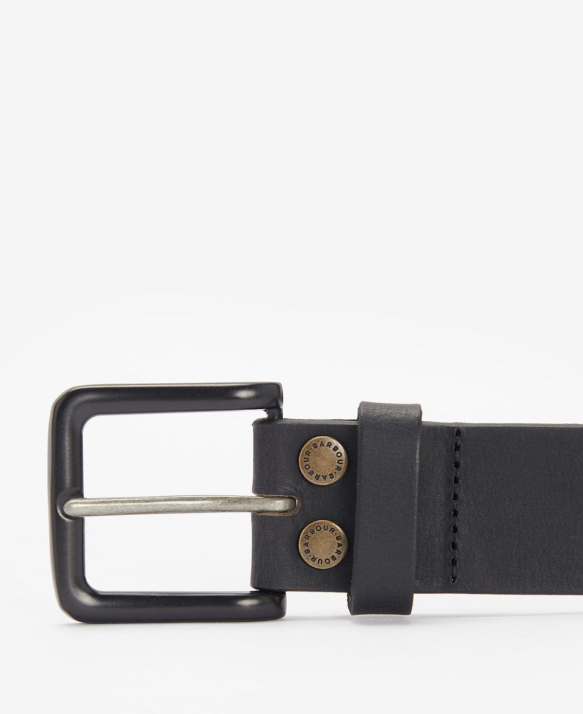 Barbour Double Rivet Belt in Black