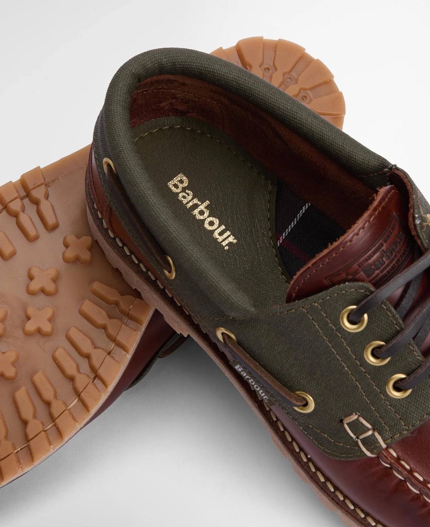 Barbour Deck Boat Shoe - Mahogany