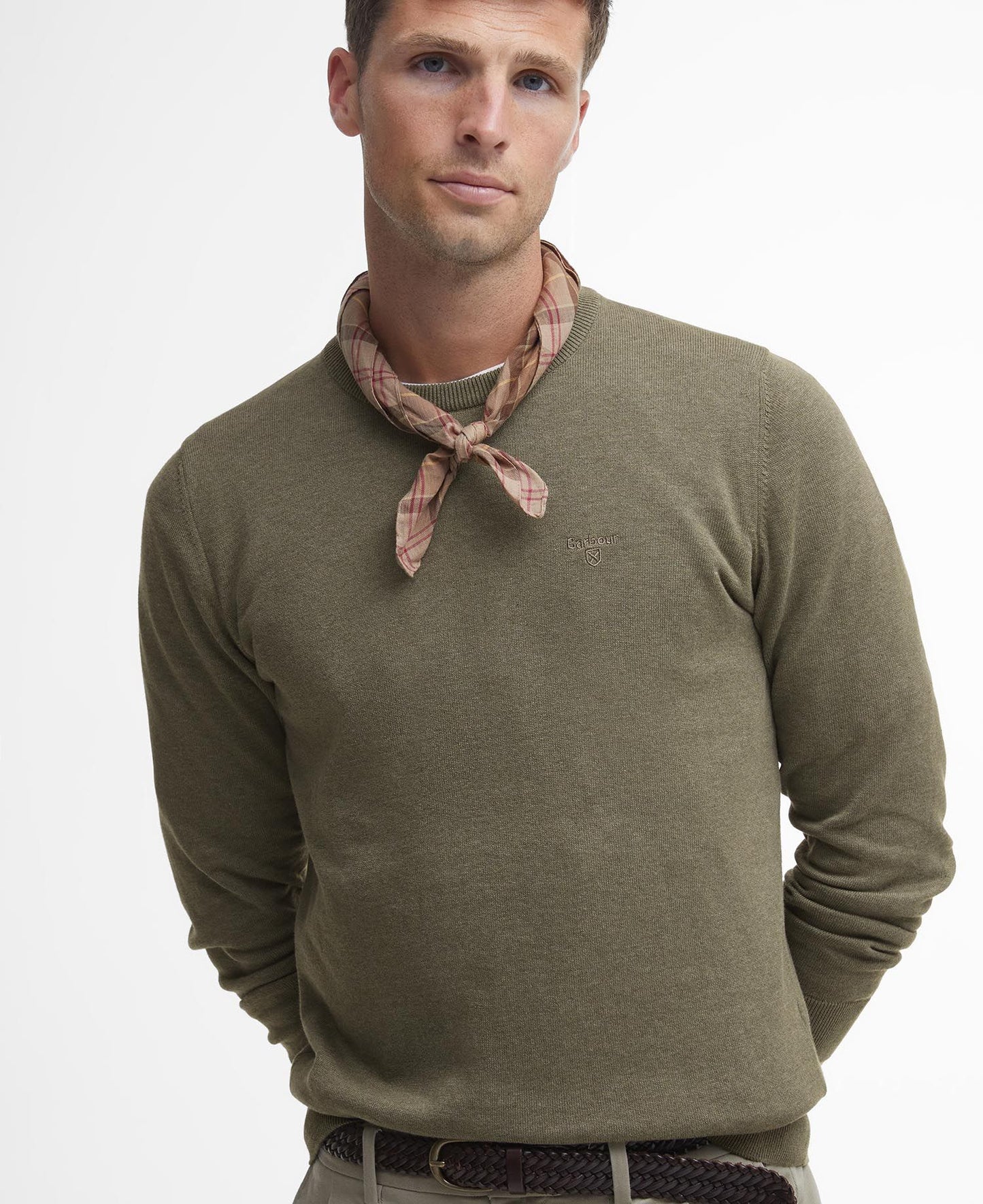 Barbour Pima Cotton Crewneck - Green