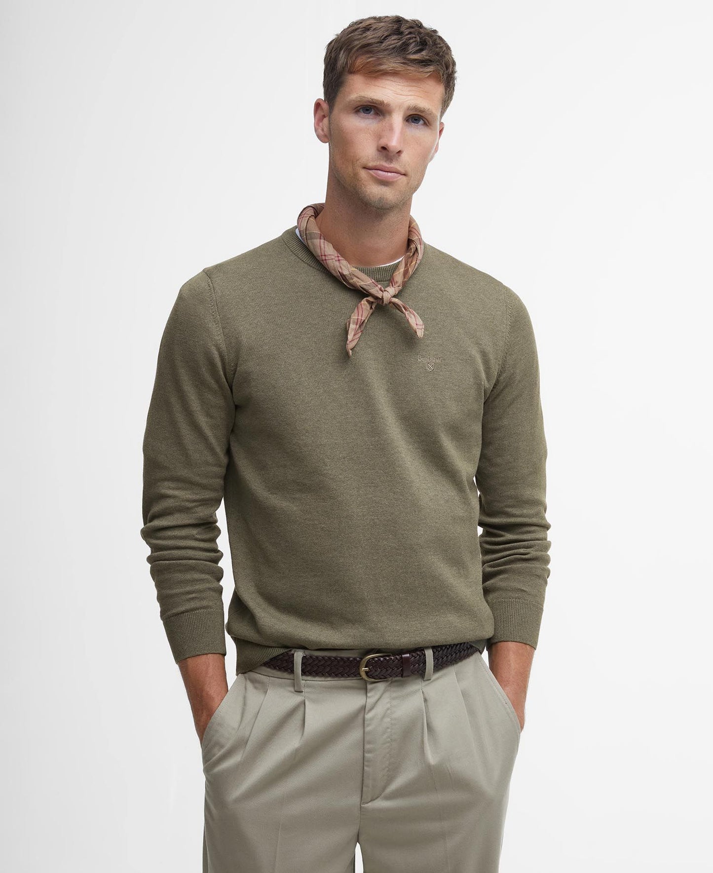 Barbour Pima Cotton Crewneck - Green