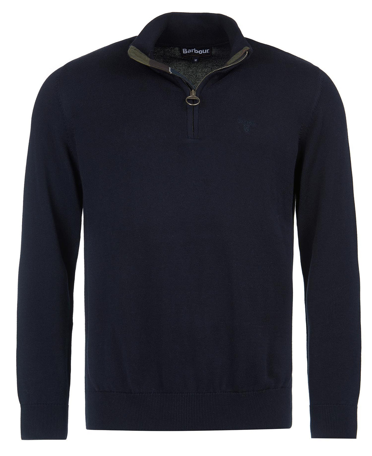 Barbour Cotton Quarter-Zip Jumper in Classic Navy