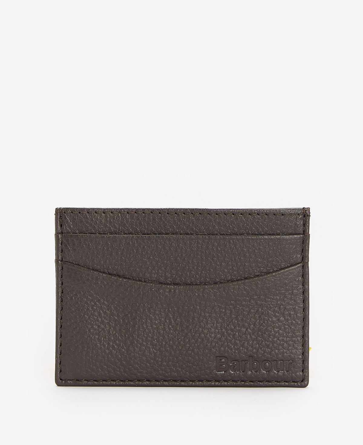 Barbour Amble Leather Card Holder in Dark Brown, image 1
