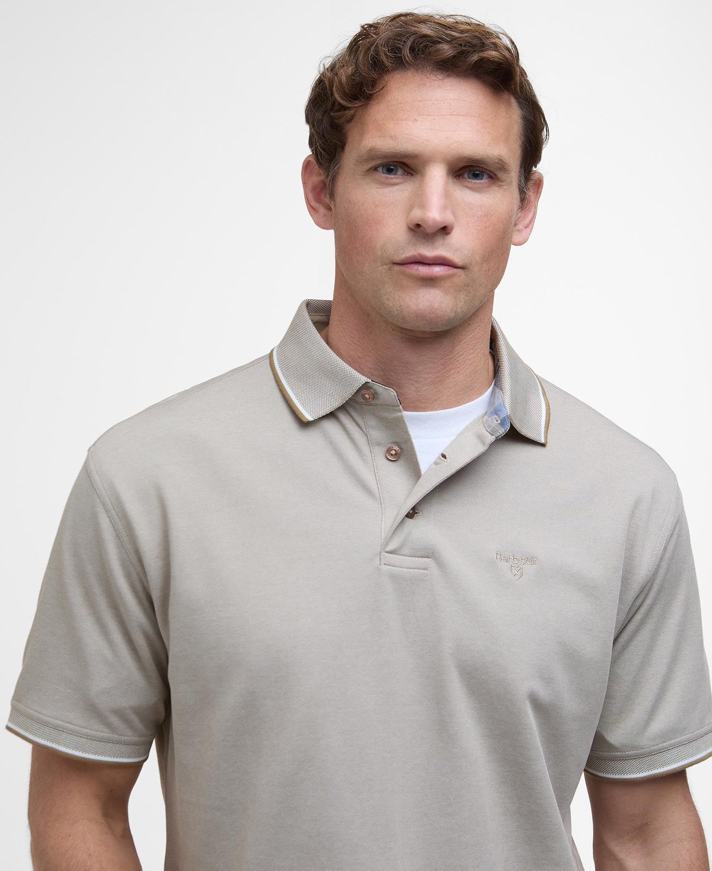 Barbour Heydon Performance Polo - Military Brown