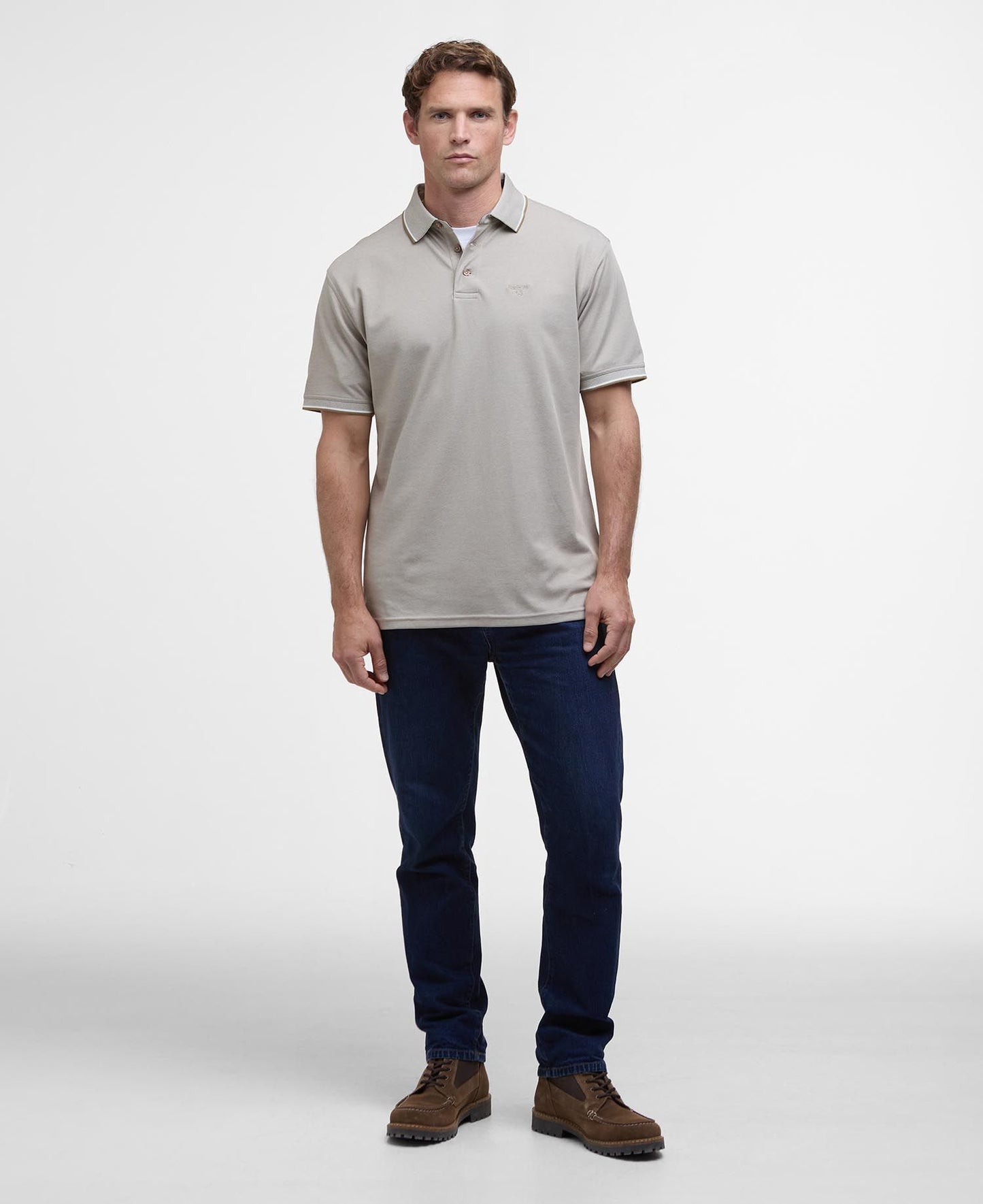 Barbour Heydon Performance Polo - Military Brown