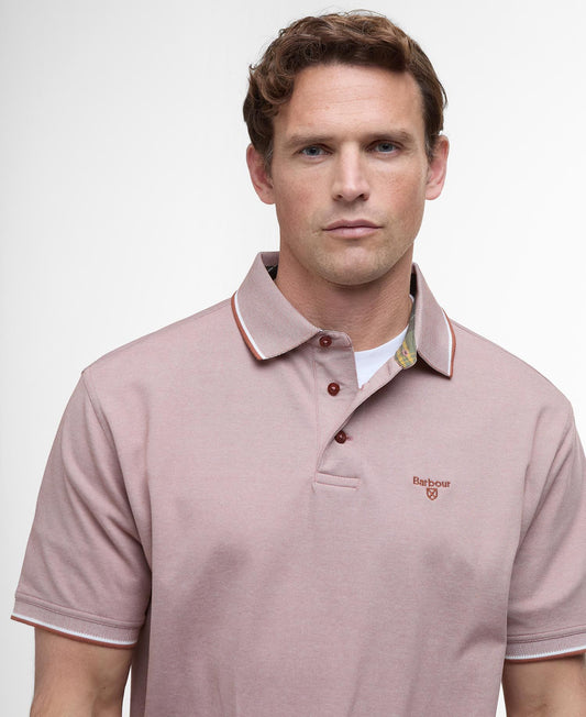 Barbour Heydon Performance Polo - Dark Rust