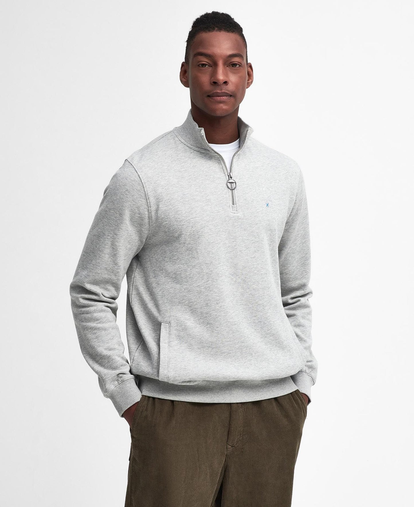 Barbour Beckhill Half Zip Sweatshirt - Grey